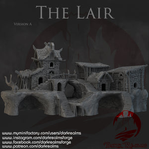 The Lair (Set A) - Black Thorn Keep - Dark Realms Terrain Wargaming D&D DnD