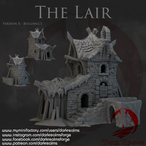 The Lair (Set A) - Black Thorn Keep - Dark Realms Terrain Wargaming D&D DnD