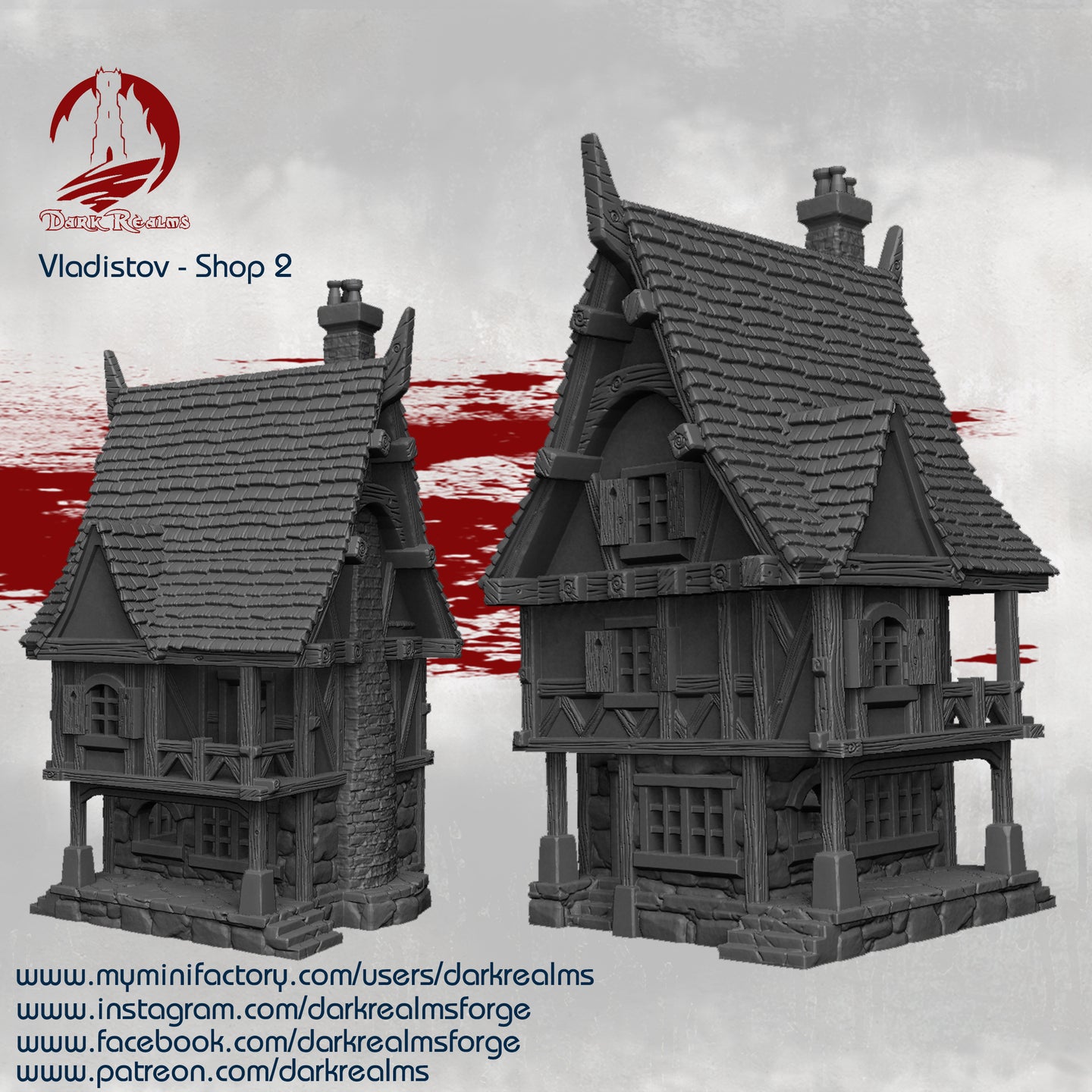 Market Town Shop 2 - Vladistov - Dark Realms Terrain Wargaming D&D DnD