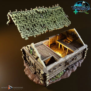 Log Farmhouse - Torbridge Cull Wargaming Terrain D&D DnD