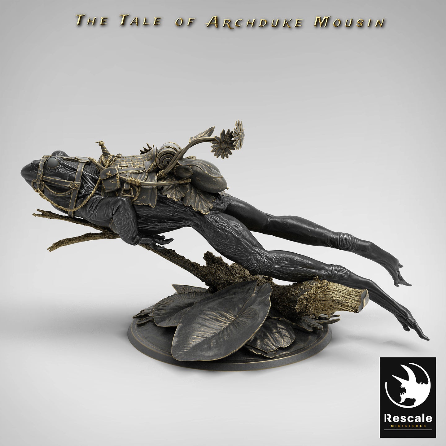 Jumping Frog - Saddled - The Tale of Archduke Mousin - Rescale Miniatures - Wargaming D&D DnD