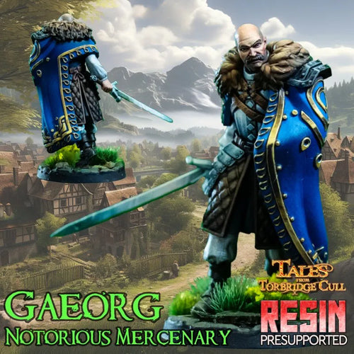 Gaeorg Notorious Mercenary - Torbridge Cull - Infinite Dimensions Terrain Wargaming D&D DnD 15mm 20mm 28mm 32mm 40mm 54mm