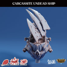 Load image into Gallery viewer, Carcassite Ship (Undead) - Airship - Arcane Minis - Terrain Wargaming D&amp;D DnD