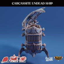 Load image into Gallery viewer, Carcassite Ship (Undead) - Airship - Arcane Minis - Terrain Wargaming D&amp;D DnD