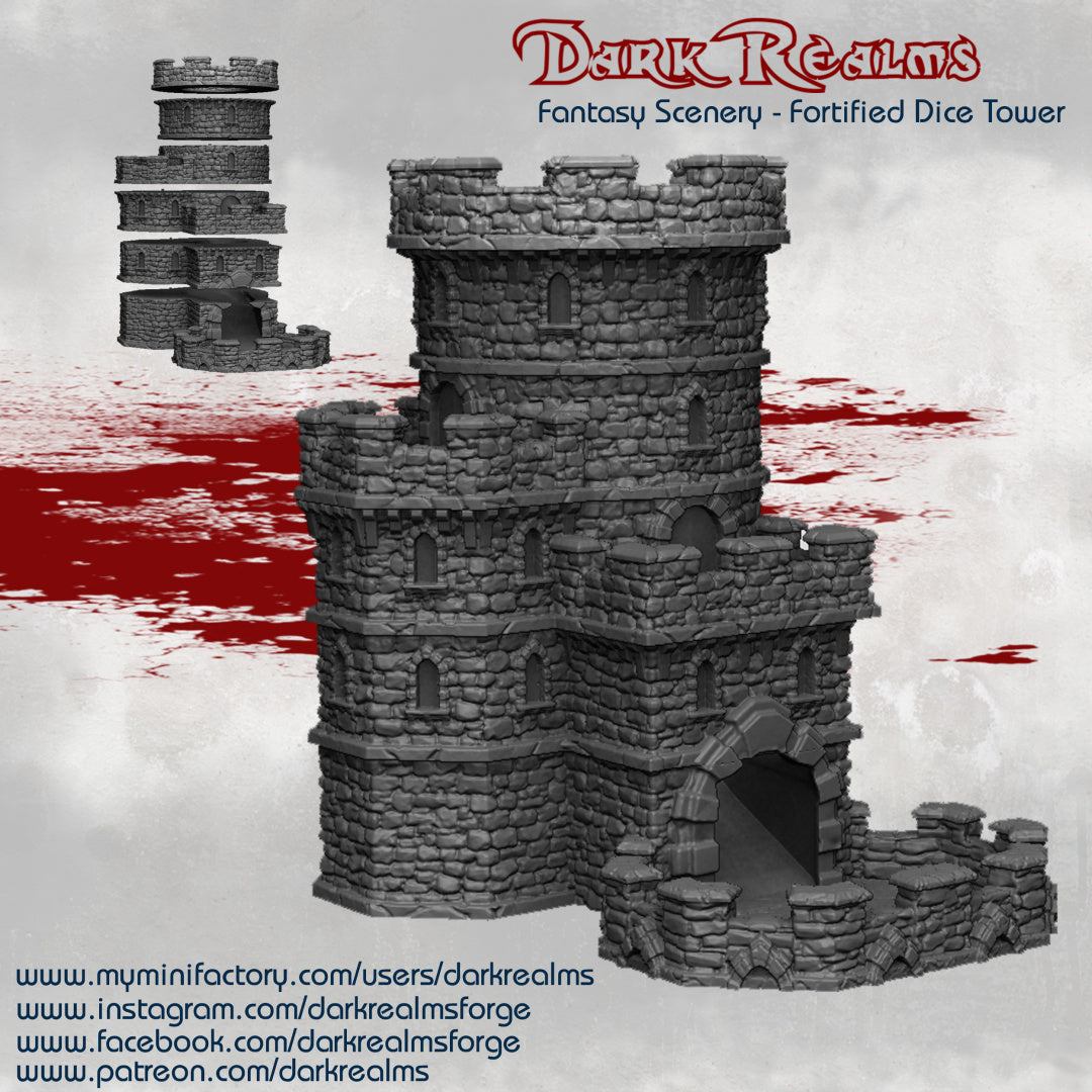 Dice Tower  - Fantasy Scenery - Dark Realms Terrain Wargaming D&D DnD
