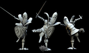 Peeled Paladins Set - Of Iron and Steel - Mini Monster Mayhem Wargaming D&D DnD