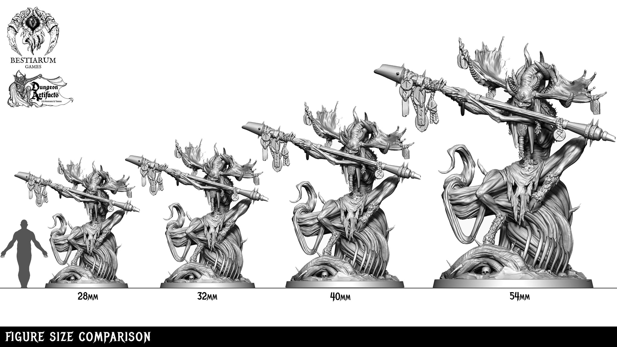 3D Printable The Coven: Miniatures Collection by Bestiarum Miniatures