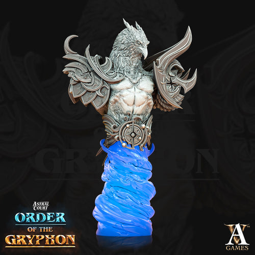 Aratiel the Golden - Bust - Astral Court, Order of the Gryphon - Archvillain Games - Wargaming D&D DnD