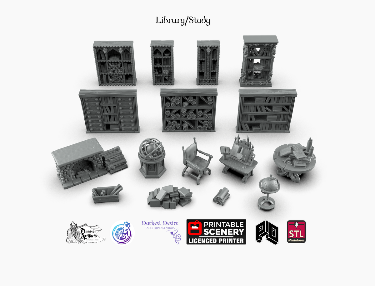 Dracul's Manor Complete Furnishing Set - Wargaming D&D DnD Vampire Dra ...