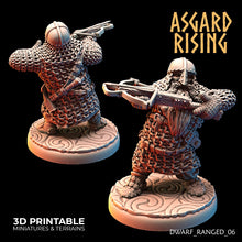 Load image into Gallery viewer, Dwarven Crossbow Warriors in Chainmail Modular Set - Asgard Rising - Wargaming D&amp;D DnD