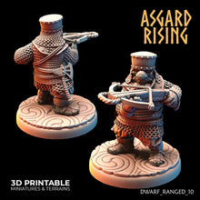 Load image into Gallery viewer, Dwarven Crossbow Warriors in Chainmail Modular Set - Asgard Rising - Wargaming D&amp;D DnD