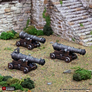 Empire Cannon Team - King and Country - Printable Scenery Wargaming D&D DnD 28mm 32mm 40mm 54mm 75mm 100mm 125mm