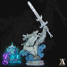 Load image into Gallery viewer, Zulkas, Storm Troll Boatboss Bust - Eye of the Storm - Archvillain Games - Wargaming D&amp;D DnD