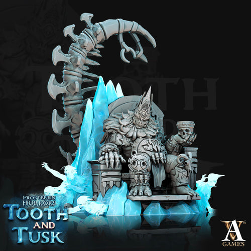 Sligo, Ice Troll King - Frostburn Horrors - Tooth and Tusk - Archvillain Games - Wargaming D&D DnD