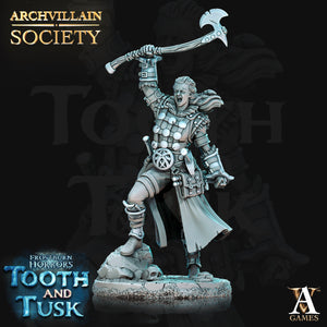 Romhilda Blackaxe - Frostburn Horrors - Tooth and Tusk - Archvillain Games - Wargaming D&D DnD