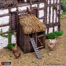 Load image into Gallery viewer, Farm Chicken Hut - King and Country - Printable Scenery Terrain Wargaming D&amp;D DnD