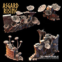 Load image into Gallery viewer, Fungi Forest Ruins - Asgard Rising Miniatures - Wargaming D&amp;D DnD