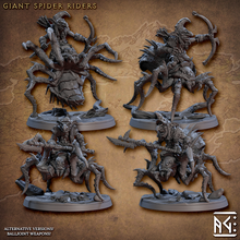 Load image into Gallery viewer, Faldorn Giant Spider Riders - Faldorn Goblins - Artisan Guild Minis Wargaming D&amp;D DnD