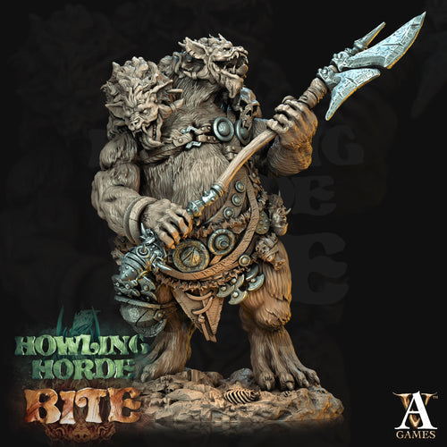 Gnoll Ettin - Howling Horde - Bite - Archvillain Games - Wargaming D&D DnD