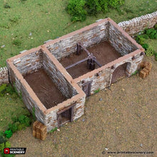 Load image into Gallery viewer, King Stables - King and Country - Printable Scenery Terrain Wargaming D&amp;D DnD 10mm 15mm 20mm 25mm 28mm 32mm 40mm 54mm Painted options