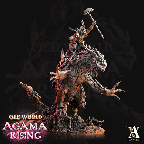 Mankutter, Fleshripper Rider - Old World: Agama Rising - Archvillain Games - Wargaming D&D DnD