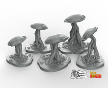 Load image into Gallery viewer, Poisonous Swamp Mushrooms - Fantastic Plants and Rocks Vol. 2 - Print Your Monsters - Wargaming D&amp;D DnD