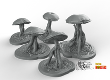 Load image into Gallery viewer, Poisonous Swamp Mushrooms - Fantastic Plants and Rocks Vol. 2 - Print Your Monsters - Wargaming D&amp;D DnD