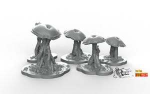 Poisonous Swamp Mushrooms - Fantastic Plants and Rocks Vol. 2 - Print Your Monsters - Wargaming D&D DnD