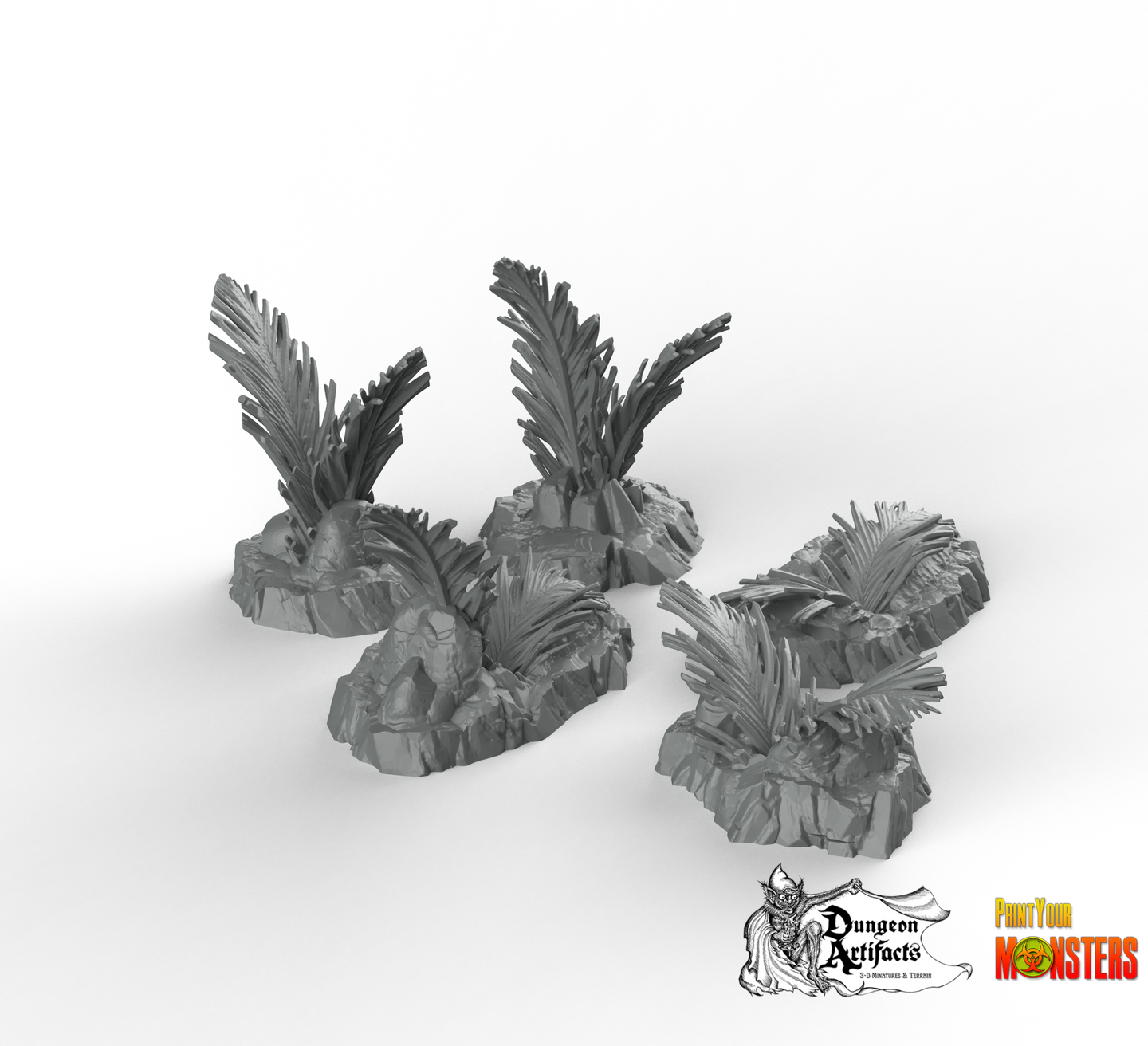 Venusian Ferns - Fantastic Plants and Rocks Vol. 2 - Print Your Monsters - Wargaming D&D DnD