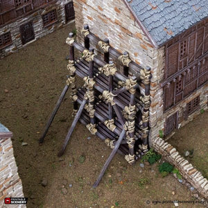 Wooden Scaffold - King and Country - Printable Scenery Terrain Wargaming D&D DnD 10mm 15mm 20mm 25mm 28mm 32mm 40mm 54mm