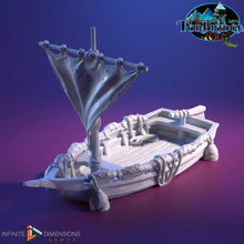 Load image into Gallery viewer, Fishing Skiff - Torbridge Cull Wargaming Terrain D&amp;D DnD