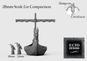 Longship - 15mm 28mm 32mm Wilds of Wintertide Wargaming Terrain D&D, DnD