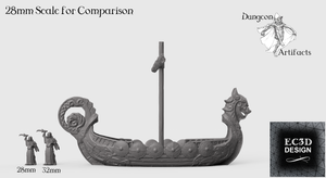 Longship - 15mm 28mm 32mm Wilds of Wintertide Wargaming Terrain D&D, DnD