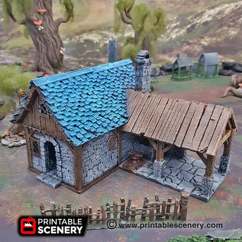 Winterdale Blacksmith - 15mm 28mm 32mm Wargaming Terrain D&D, DnD