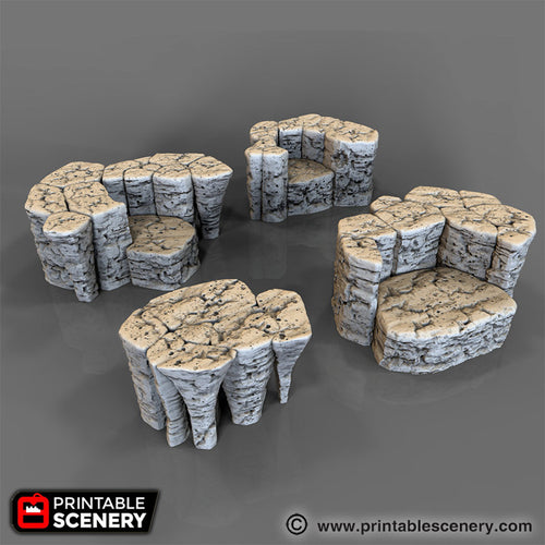 Stackable Rocks - The Lost Islands 28mm Wargaming Terrain D&D, DnD Pirates