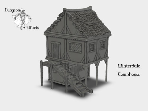 Winterdale Townhouse - 28mm 32mm Wargaming Terrain D&D, DnD