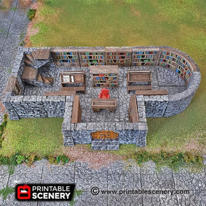 Clorehaven Library - 28mm 32mm Goblin Grotto Wargaming Terrain D&D, DnD