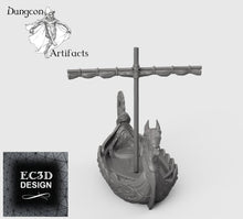 Load image into Gallery viewer, Longship - 15mm 28mm 32mm Wilds of Wintertide Wargaming Terrain D&amp;D, DnD