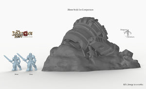 Destroyed Sci-Fi Generator - 15mm 28mm 32mm Dragon's Rest Wargaming Terrain Scatter D&D DnD