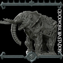 Load image into Gallery viewer, Clockwork Mastodon - Wargaming Miniatures Monster Mastadon Rocket Pig Games D&amp;D, DnD