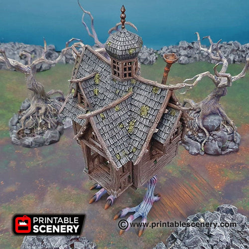 Baba Yaga's Cottage - Shadowfey Wilds 15mm 28mm 32mm Wargaming Terrain D&D, DnD