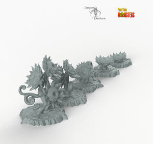 Fairy Sunflowers - Print Your Monsters Fantastic Plants and Rocks Resin Terrain Wargaming D&D DnD