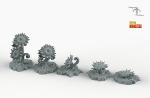 Fairy Sunflowers - Print Your Monsters Fantastic Plants and Rocks Resin Terrain Wargaming D&D DnD