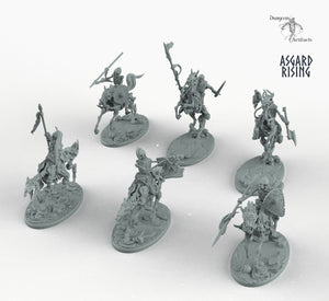 Draugr Cavalry - Barrow Wights - Asgard Rising Skeleton Army Wargaming Undead Miniatures D&D DnD