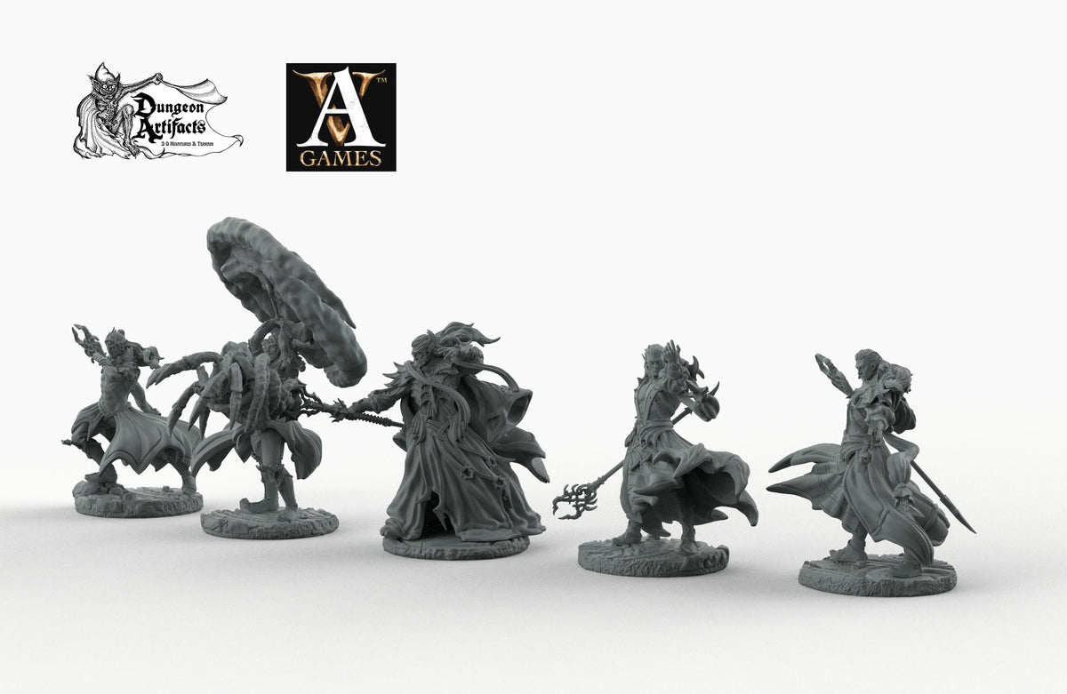 Dark Elves - Arcane - Archvillain Games 28mm 32mm 40mm Wargaming Terra ...