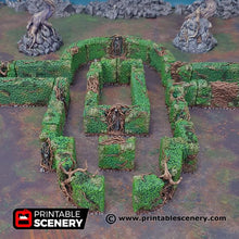 Load image into Gallery viewer, Hedge Maze - Shadowfey Wilds 15mm 20mm 28mm 32mm 37mm Wargaming Terrain D&amp;D DnD