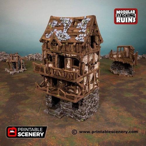 Murder Row - Shadowfey Ruins 15mm 20mm 28mm 32mm 37mm Wargaming Terrain D&D DnD