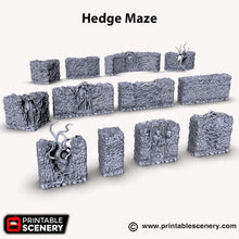 Load image into Gallery viewer, Hedge Maze - Shadowfey Wilds 15mm 20mm 28mm 32mm 37mm Wargaming Terrain D&amp;D DnD