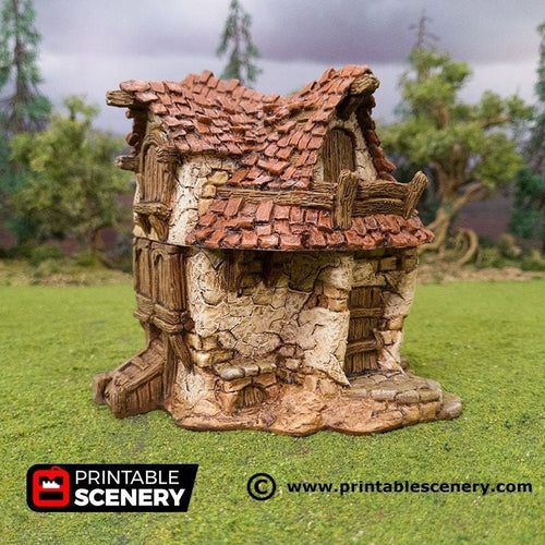 Hagglethorn Cottage - Hagglethorn Hollow Printable Scenery 15mm 20mm 28mm 32mm 37mm Wargaming Terrain D&D DnD