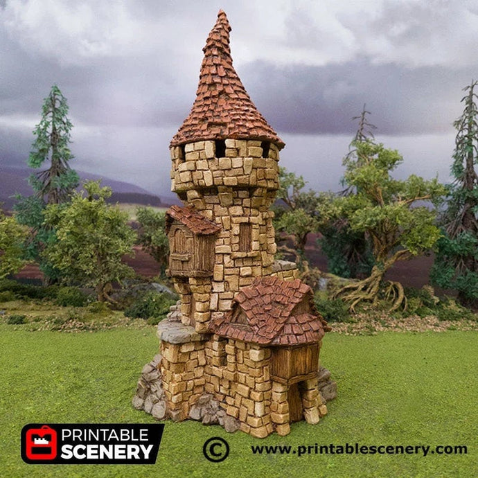 Hagglethorn Tower - Hagglethorn Hollow Printable Scenery 15mm 20mm 28mm 32mm 37mm Wargaming Terrain D&D DnD